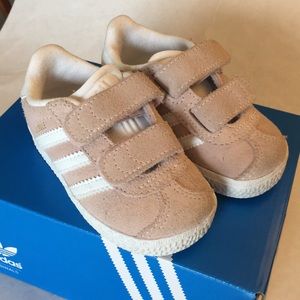 adidas Pink Gazelle Velcro Baby/Walker Shoes